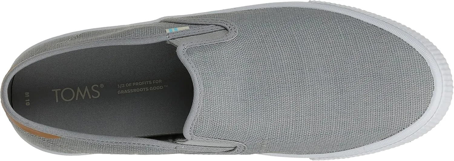 TOMS Mens Baja Slip On Sneakers Shoes Casual - Black