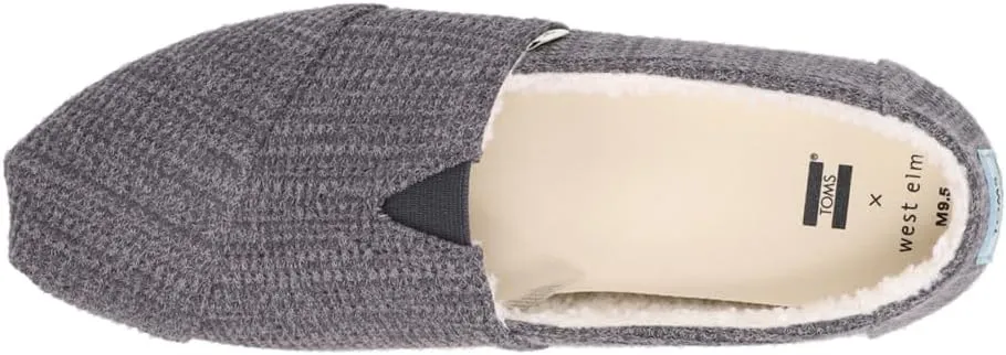 TOMS Mens West Elm X Repreve Alpargata Slip On Casual Shoes - Grey