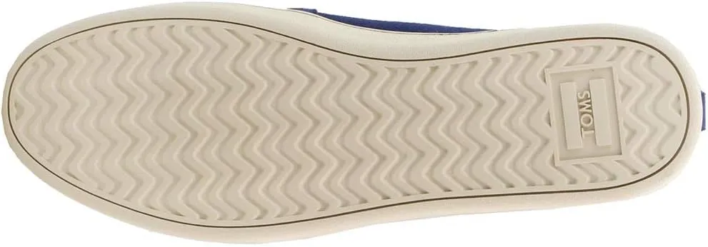TOMS Womens Alpargata Cupsole Suede Slip On Sneakers Shoes Casual - Blue