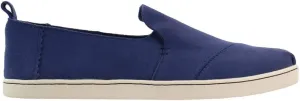 TOMS Womens Alpargata Cupsole Suede Slip On Sneakers Shoes Casual - Blue