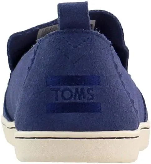TOMS Womens Alpargata Cupsole Suede Slip On Sneakers Shoes Casual - Blue