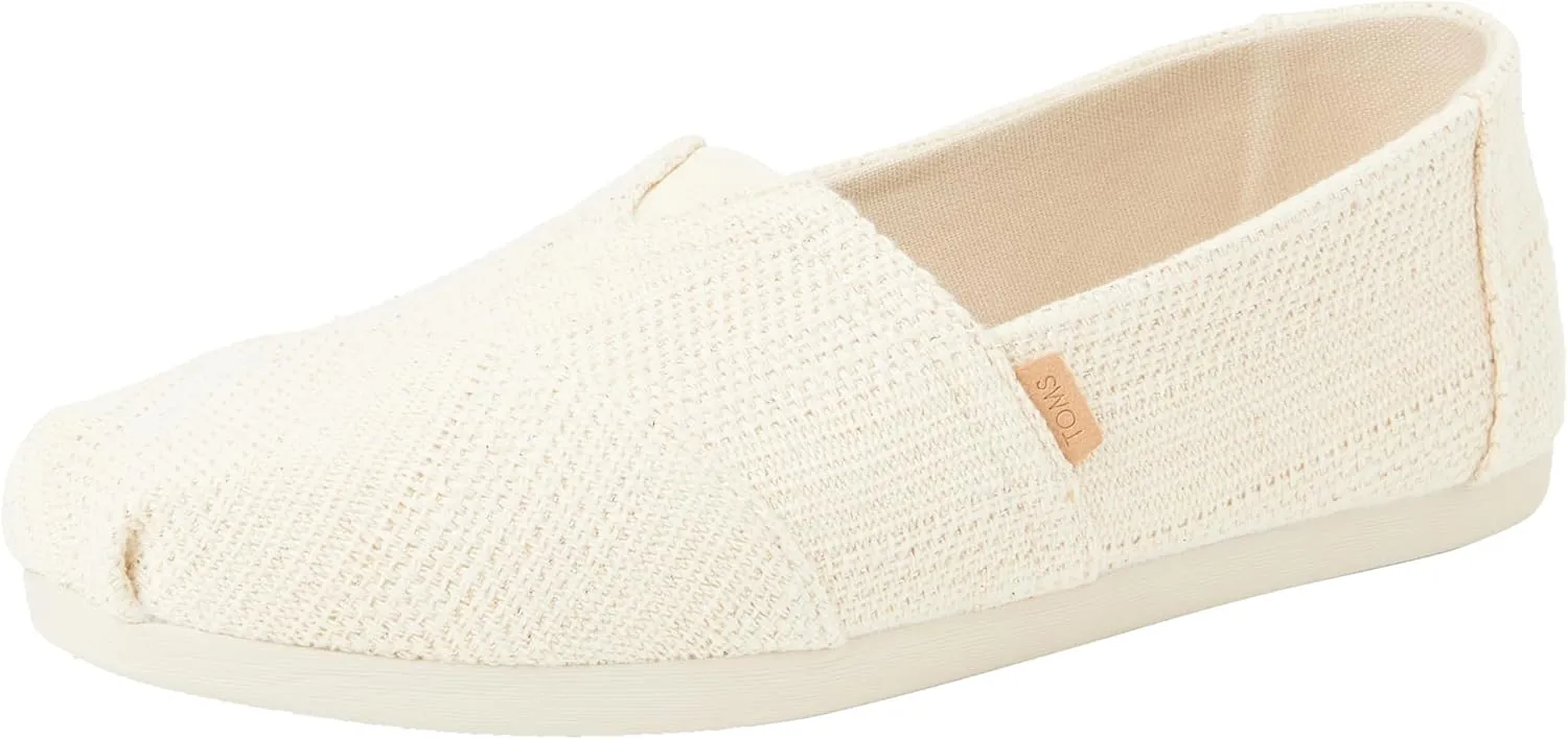TOMS Womens Alpargata Graphic Slip On Flats Casual - Grey