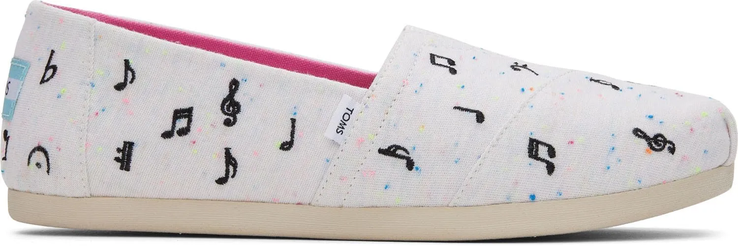 TOMS Womens Alpargata Graphic Slip On Flats Casual - Grey