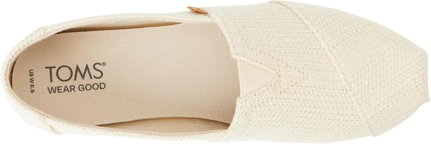 TOMS Womens Alpargata Graphic Slip On Flats Casual - Grey