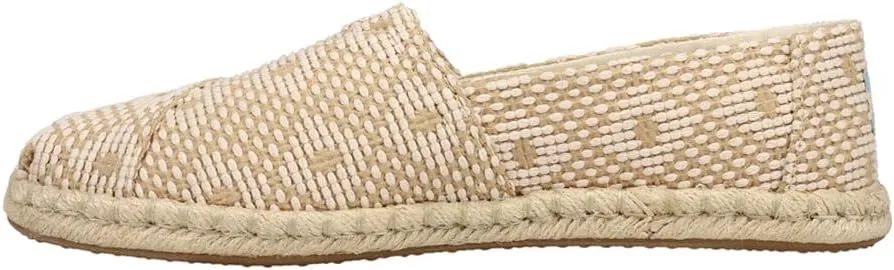 TOMS Womens Alpargata Rope Slip On Flats Casual - Beige