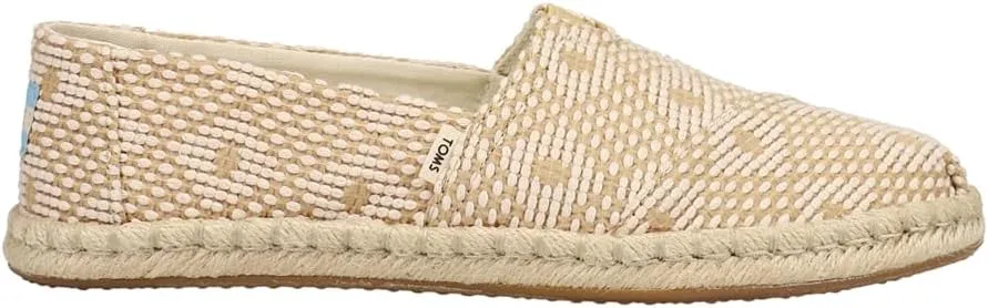 TOMS Womens Alpargata Rope Slip On Flats Casual - Beige