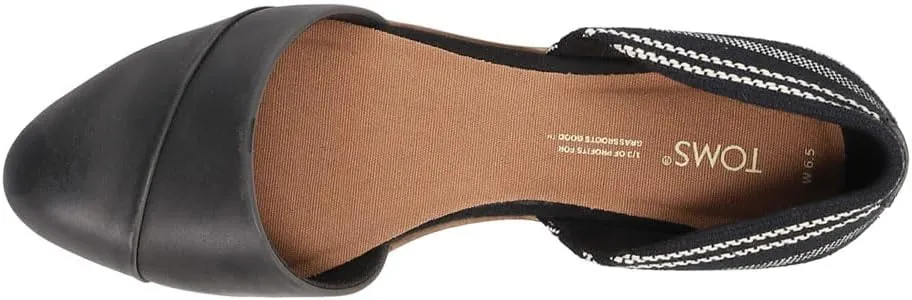 TOMS Womens Jutti Dorsay Leopard Slip On Flats Casual - Brown