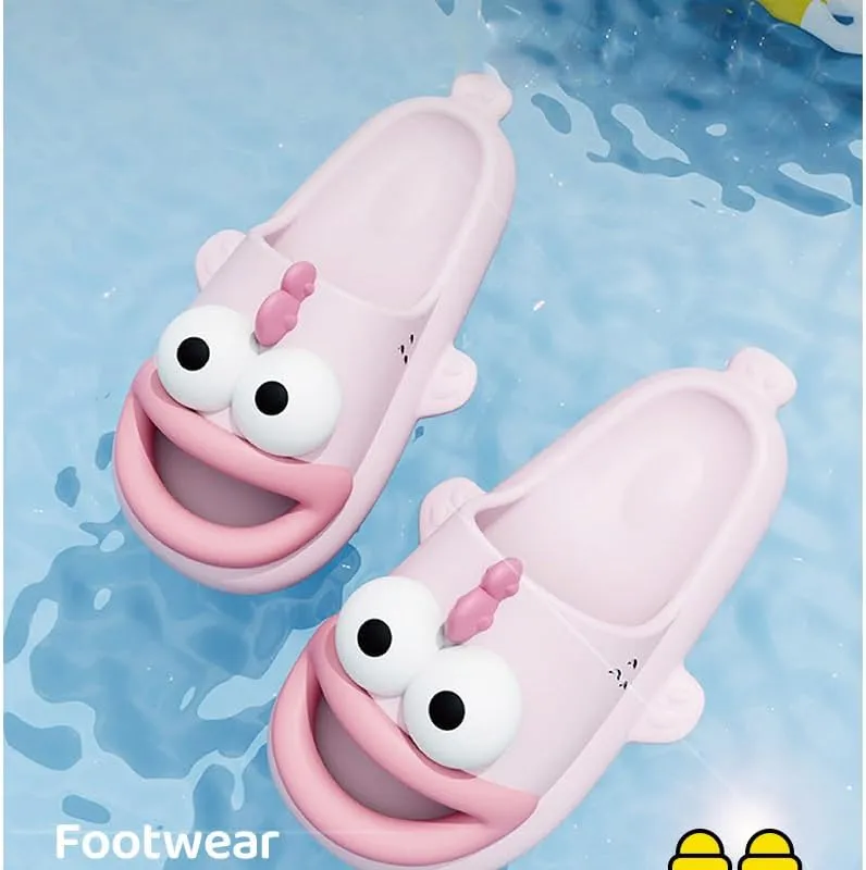 Tongue Slippers Fish Cloud Slides for Women Men Animals Slippers Open Toe Slide Sandals Fish Flops Summer Non-Slip Beach Shower Shoes