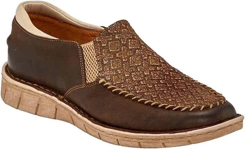Tony Lama Womens Magdalena Slip On Flats Casual - Brown