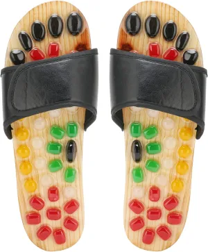Topyond Acupressure Massage Slippers,Reflexology Acupoint Stimulation Massage Slippers Shoes,Reduce Feet Tension Promote Circulation(39-40)
