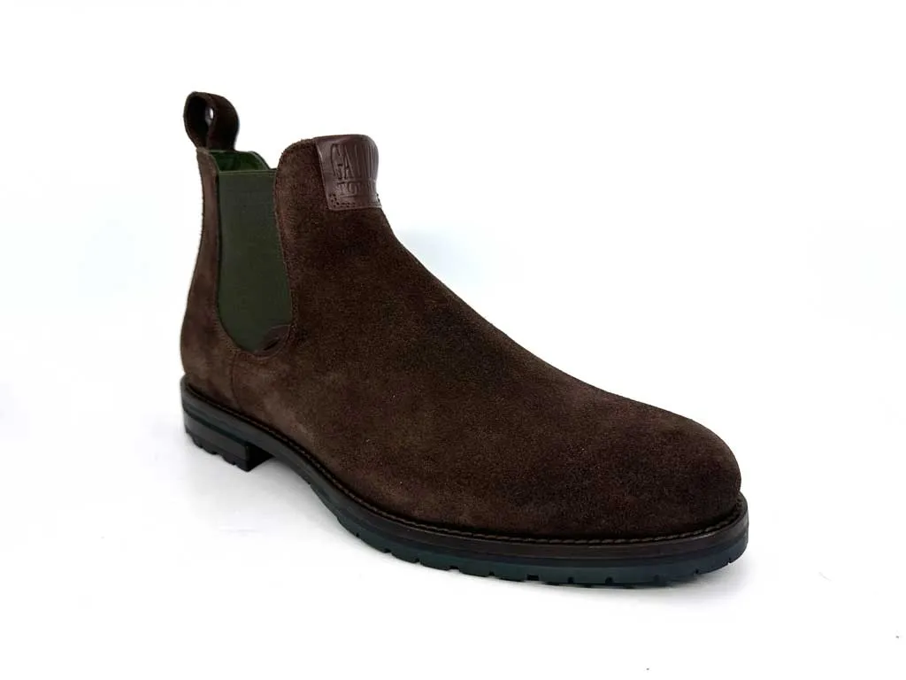Travis Chocolate Brown Men's Leather Ankle Boots