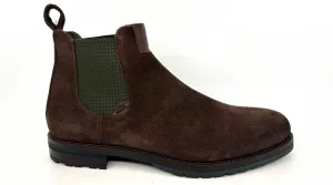 Travis Chocolate Brown Men's Leather Ankle Boots