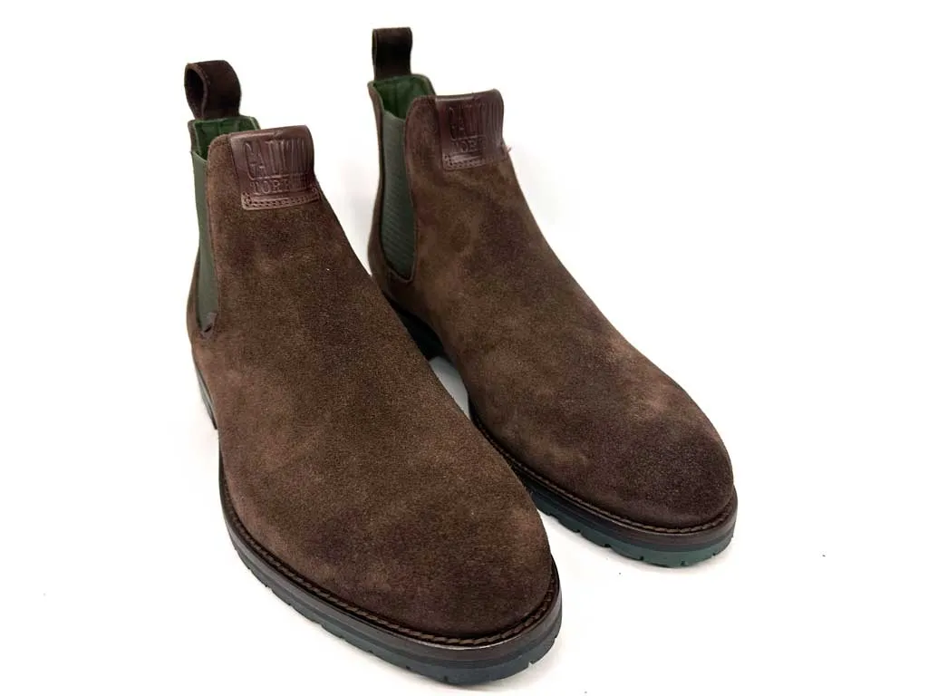 Travis Chocolate Brown Men's Leather Ankle Boots