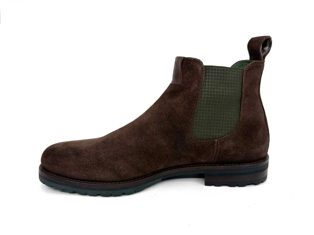 Travis Chocolate Brown Men's Leather Ankle Boots