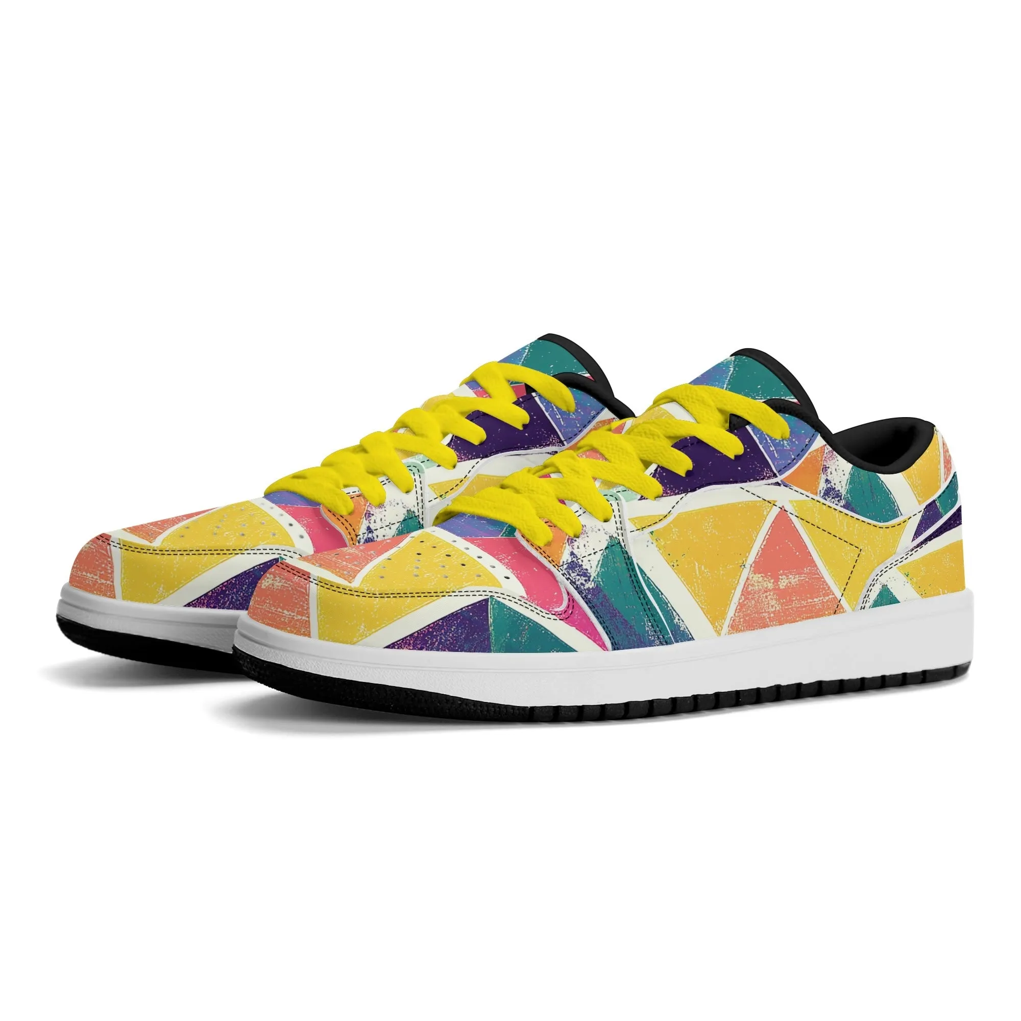 Triangle v3 Low Top Leder Sneaker für Herren