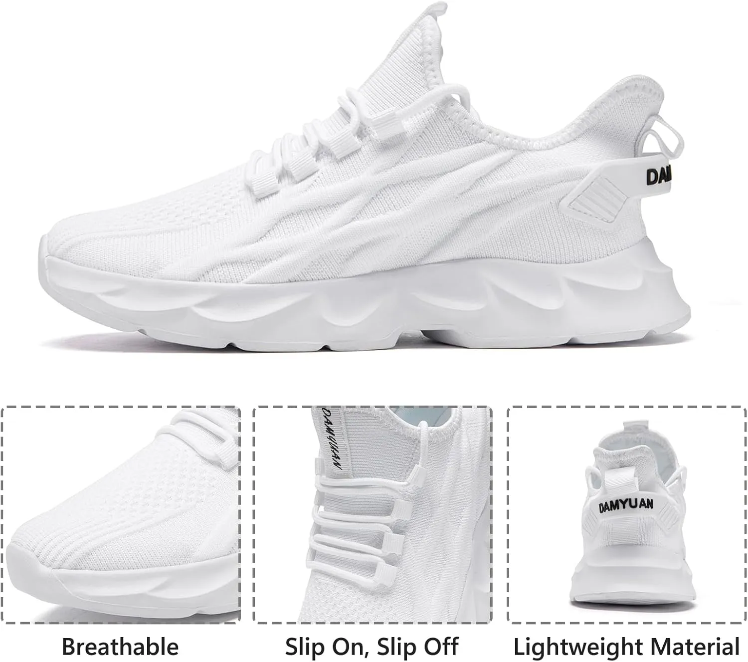 Tvtaop Women's Lightweight Walking Shoes - Breathable Non-Slip Design for Running, Gym & Tennis | Cushioned Fitness Sneakers