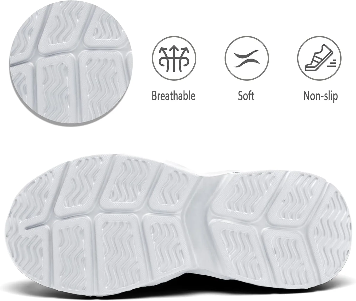 Tvtaop Women's Lightweight Walking Shoes - Breathable Non-Slip Design for Running, Gym & Tennis | Cushioned Fitness Sneakers