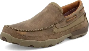 Twisted X Men's Slip-On Driving Moc, Moc Toe, Bomber, 14 W