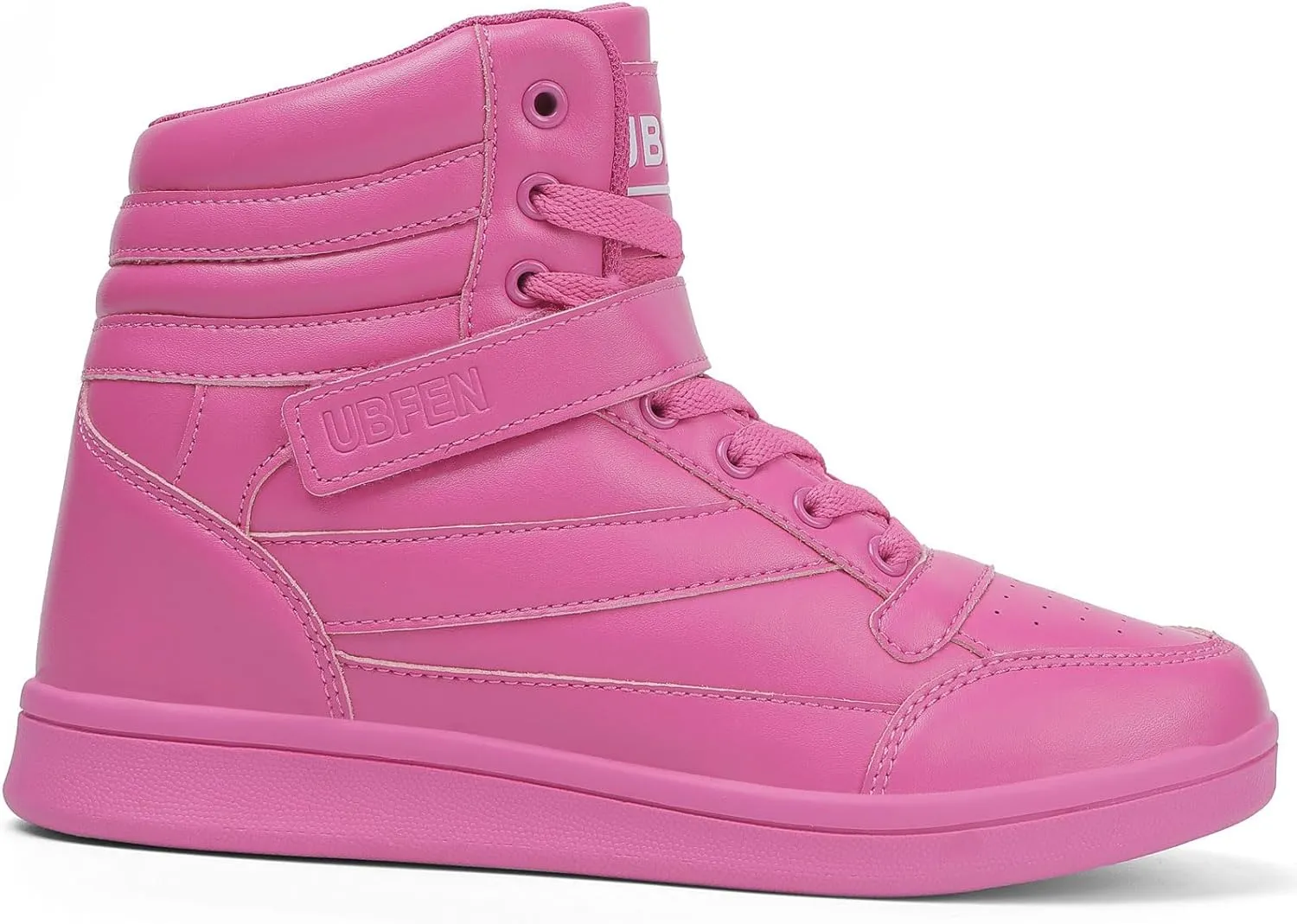 UBFEN Womens High Top Ankle Support Sneakers Vibrant Colour Hidden Wedge Heel Retro 80s Tennis Shoes for Girls Cosplay Removable Insole Backpacking Boots