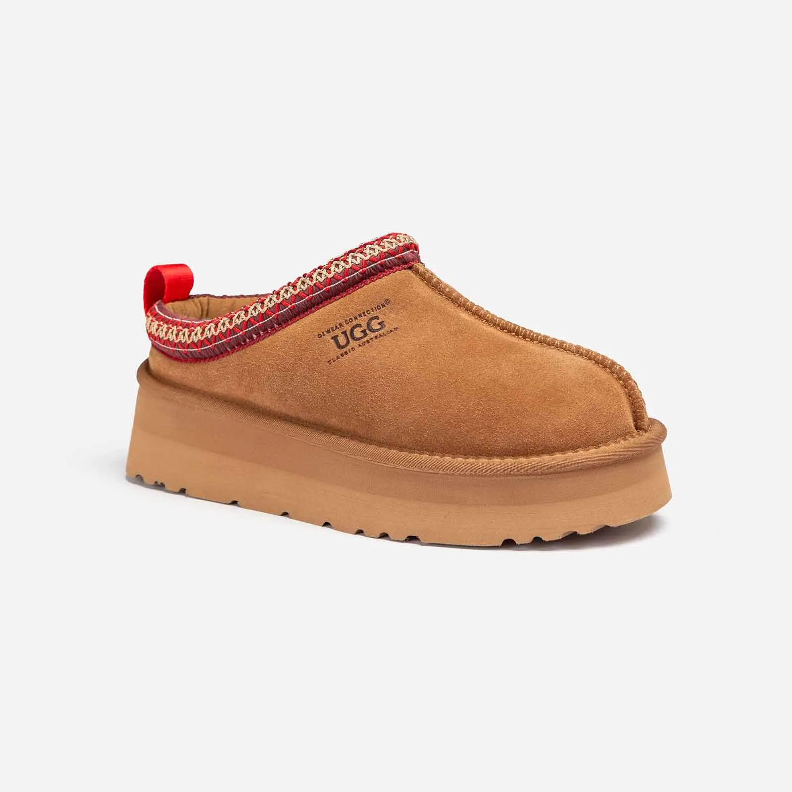 Ugg Slipper Ladies Platform Sydney Chestnut Red 38