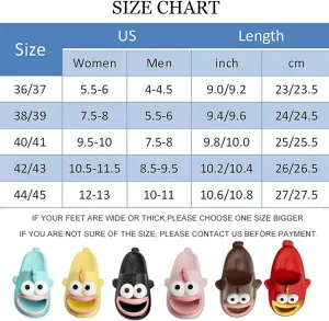 Ugly Fish Slides, Fish Slippers Tongue Kiss Cloud Slides for Women Men, Tongue Kiss Slippers, Summer Non-Slip Open Toe Thick Sole Beach Shower Shoes (Black,12-13 Women/10-11 Men)