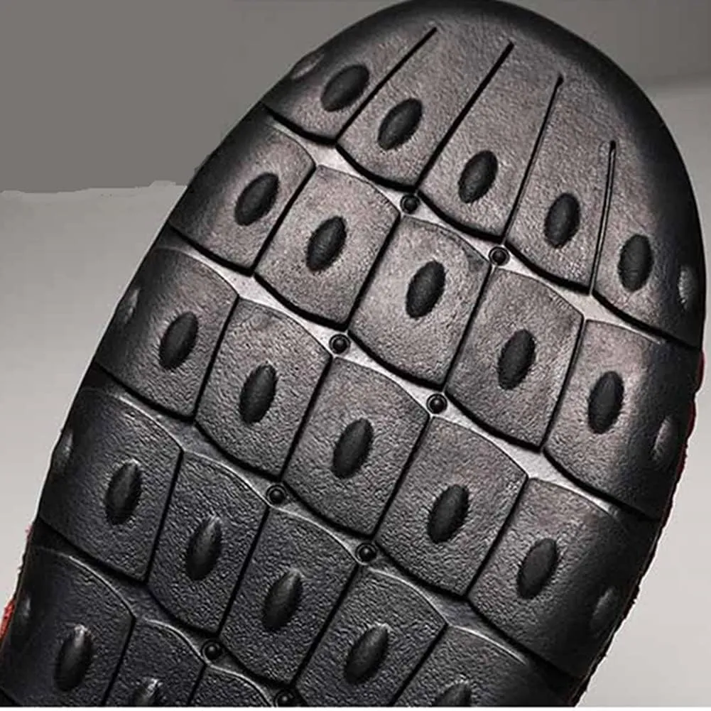 UIKGITP Men Beach Water Sandals Hand Stiching Zip Sandals Slides Leather Comforatble Multifunctional Slippers