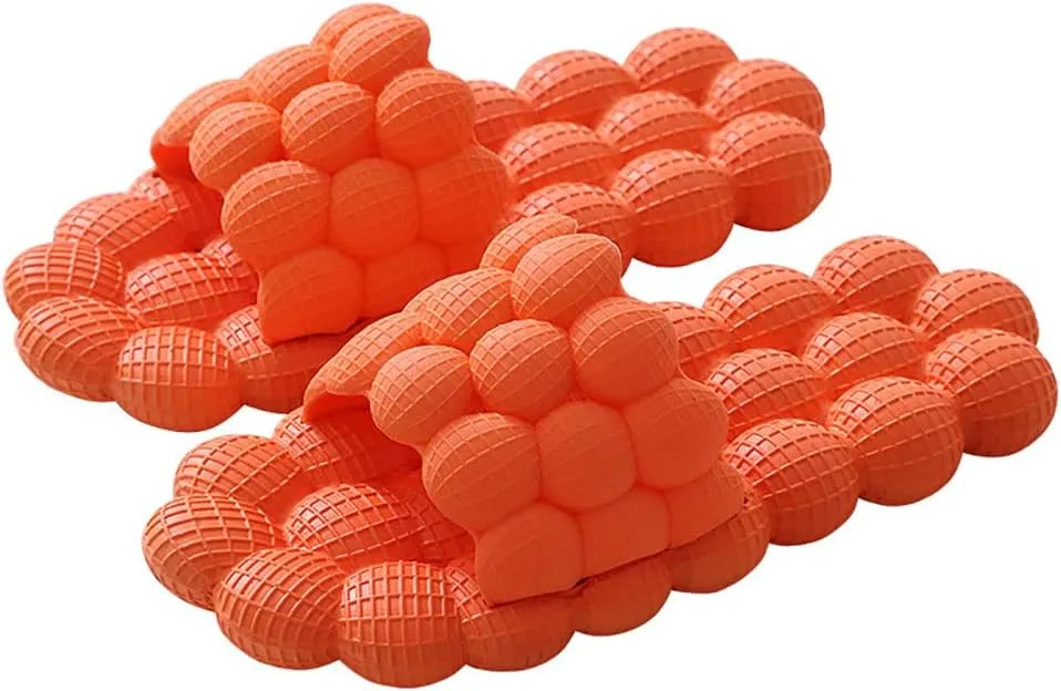 Unisex Lychee Sandals Lychee Slippers Home Shower Beach Slides Stress Relief Massage Open-toed Slippers for Indoor & Outdoor