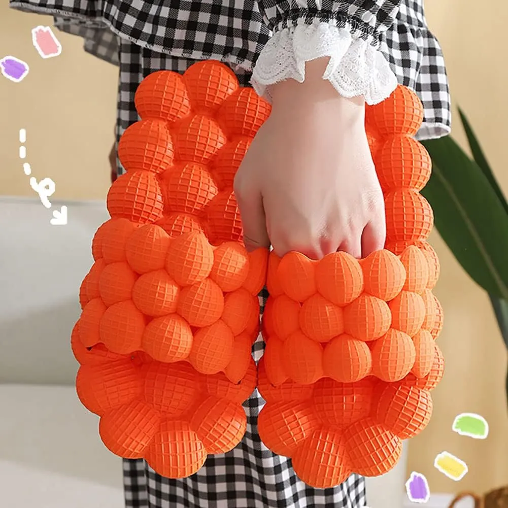 Unisex Lychee Sandals Lychee Slippers Home Shower Beach Slides Stress Relief Massage Open-toed Slippers for Indoor & Outdoor