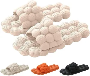 Unisex Lychee Sandals Lychee Slippers Home Shower Beach Slides Stress Relief Massage Open-toed Slippers for Indoor & Outdoor