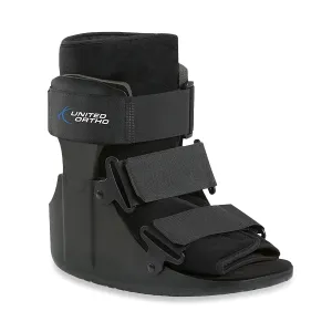 United Ortho USA14011 Short Cam Walker Fracture Boot, Extra Small, Black