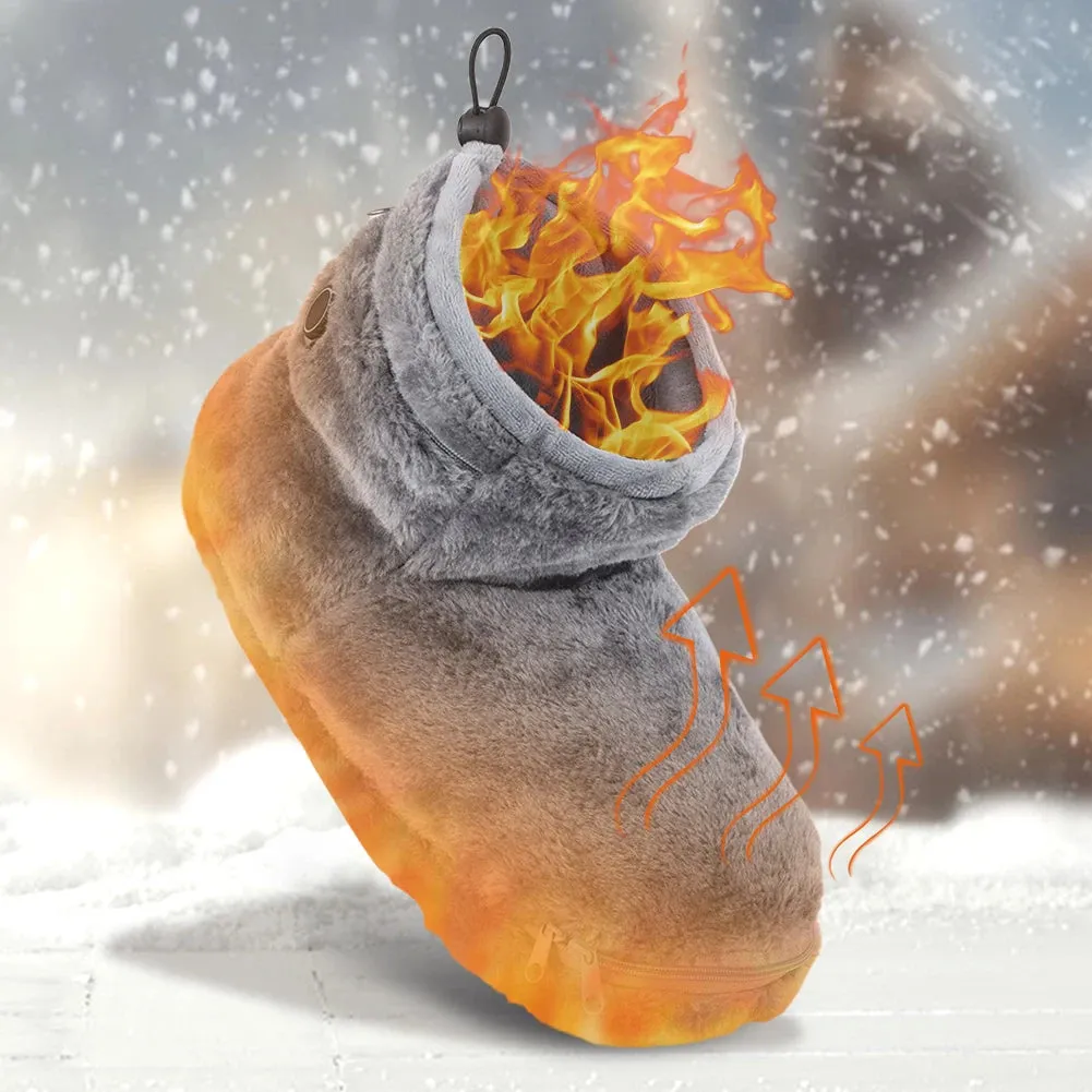 USB Heater Foot Shoes Plush Warm Electric Slippers Comfortable Feet Heated Shoes Electric Heated Shoes for Women Men