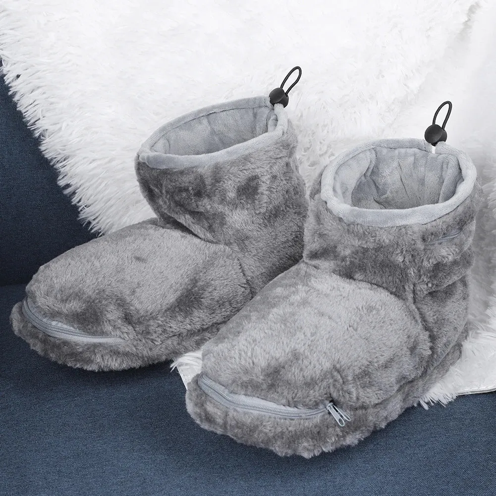 USB Heater Foot Shoes Plush Warm Electric Slippers Comfortable Feet Heated Shoes Electric Heated Shoes for Women Men