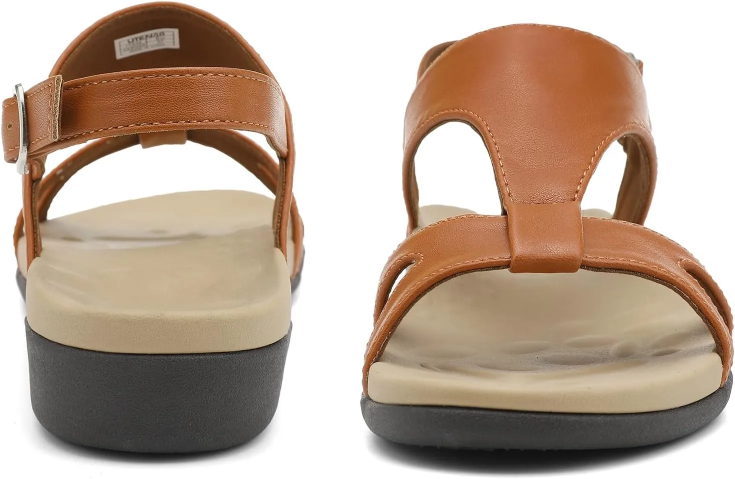 UTENAG Women's Comfortable Arch Support Walking Flat Sandals