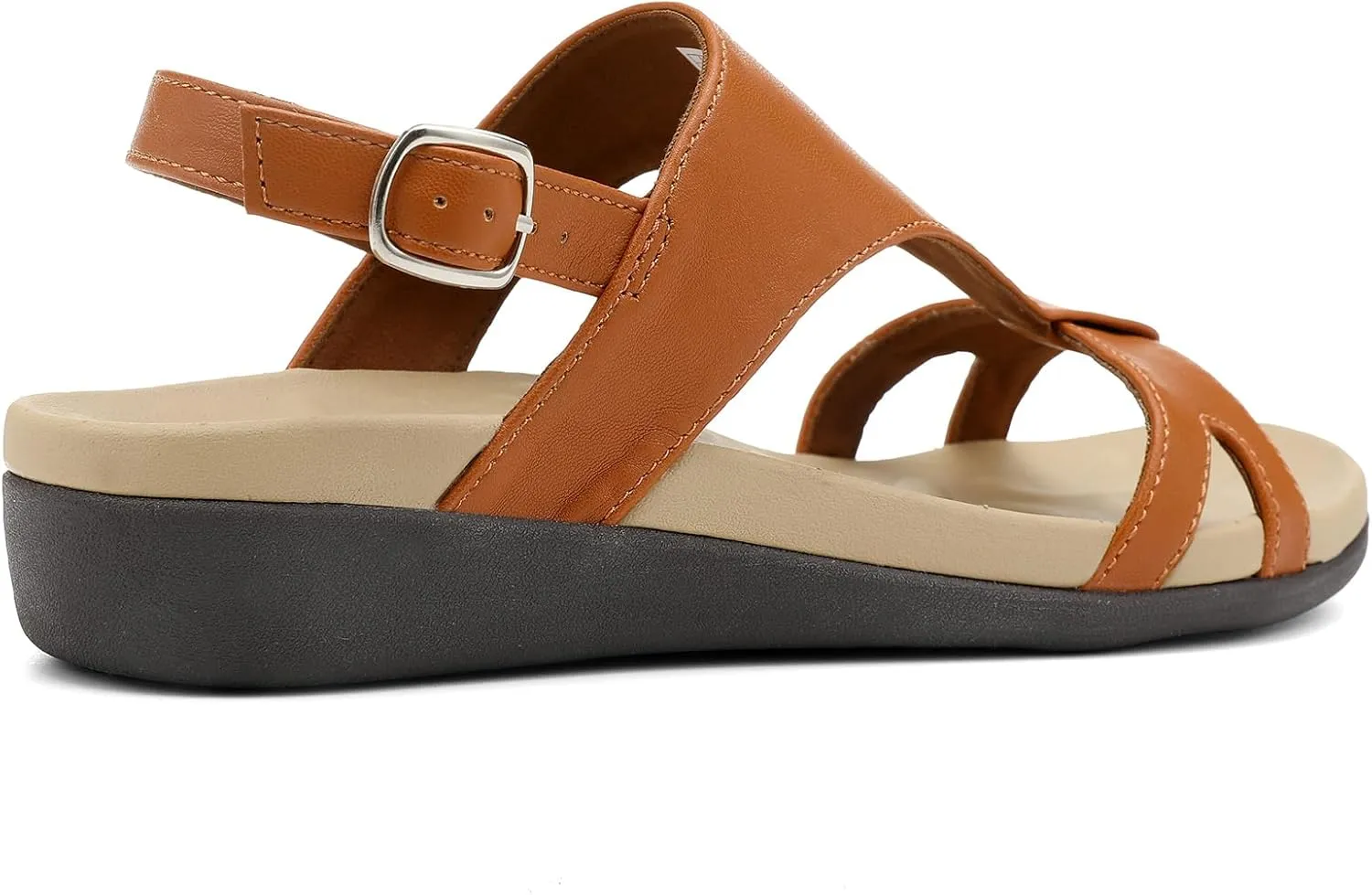 UTENAG Women's Comfortable Arch Support Walking Flat Sandals