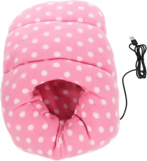 VALICLUD Electric Foot Heating Pad Foot Warmer Winter Foot Warming Pad Comfortable and Breathable Portable Random Color