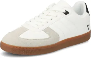 Vance Mens Pitch Court Sneaker Round Toe lace up Faux Suede Accents Vance Comfort System Insoles V-Flex Comfort Sole White 10.5 Medium Mens US