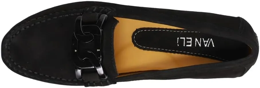 VANELi Womens Aiker Moccasins Flats Casual - Black