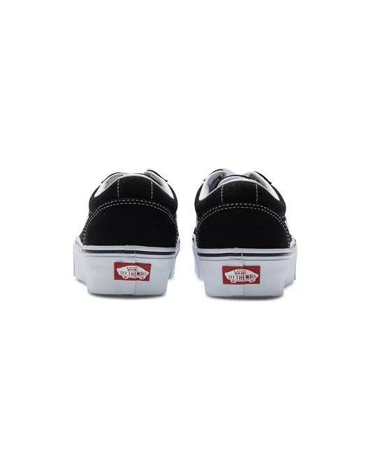 VANS Ladies Ward Platform Shoe -BLACK/WHITE