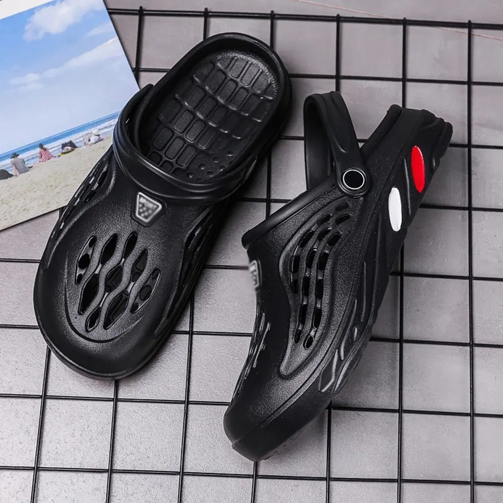 Versatile Men's Hole Shoes Outdoor Couples Large Beach Sandals,Outdoor Indoo Summer Anti slip Breathable Slippers,Sports Comfortable Pool Beach Garden Shoes