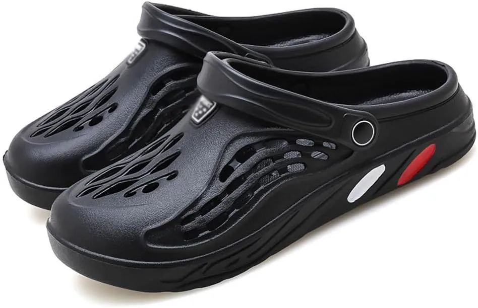 Versatile Men's Hole Shoes Outdoor Couples Large Beach Sandals,Outdoor Indoo Summer Anti slip Breathable Slippers,Sports Comfortable Pool Beach Garden Shoes