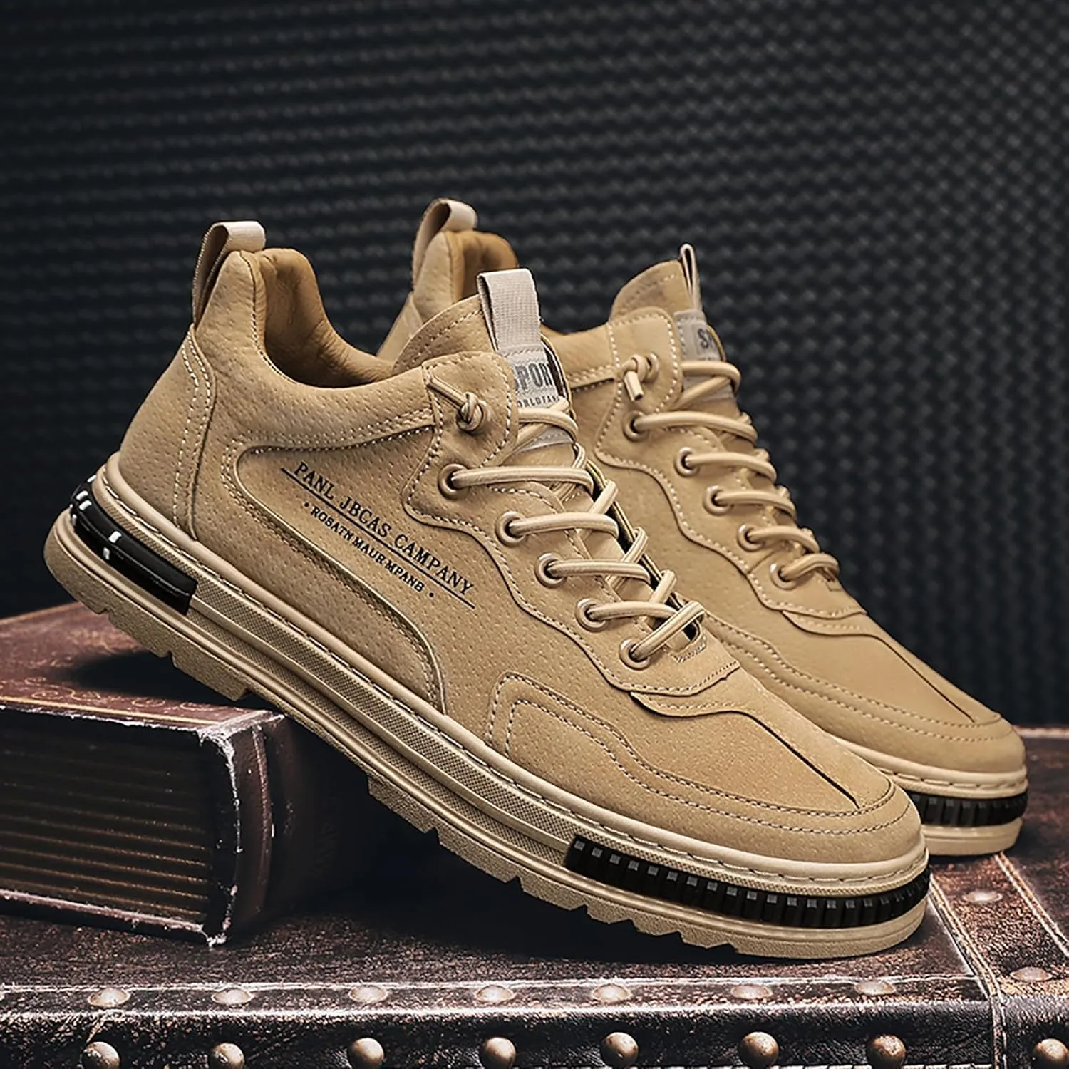 VESNIBA Non Slip Work Shoes for Men Fashion Walking Sneakers Kitchen Chef Shoe Comfortable Leather Casual Mens Sneaker
