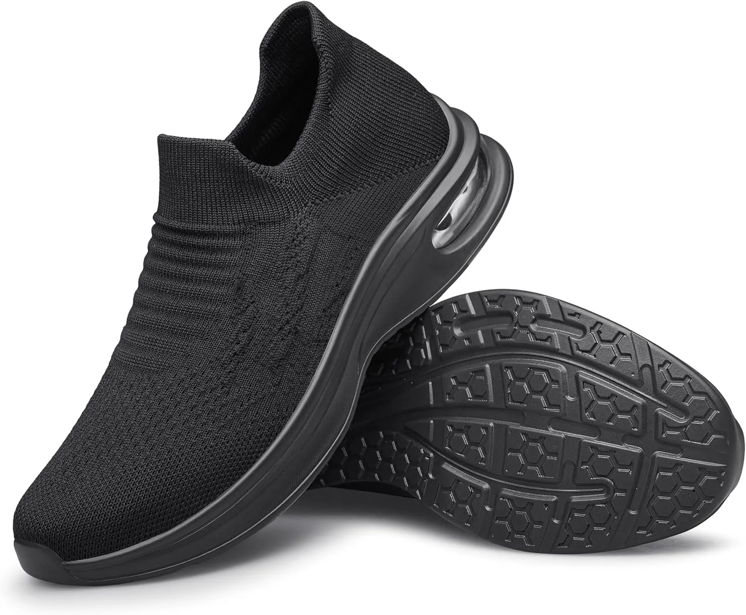 Vidbiv Slip on Shoes for Men, Casual Walking Lightweight Loafers, Breathable Men’s Shoes, Comfortable Hands Free Slip-on Shoes for Work, Traveling