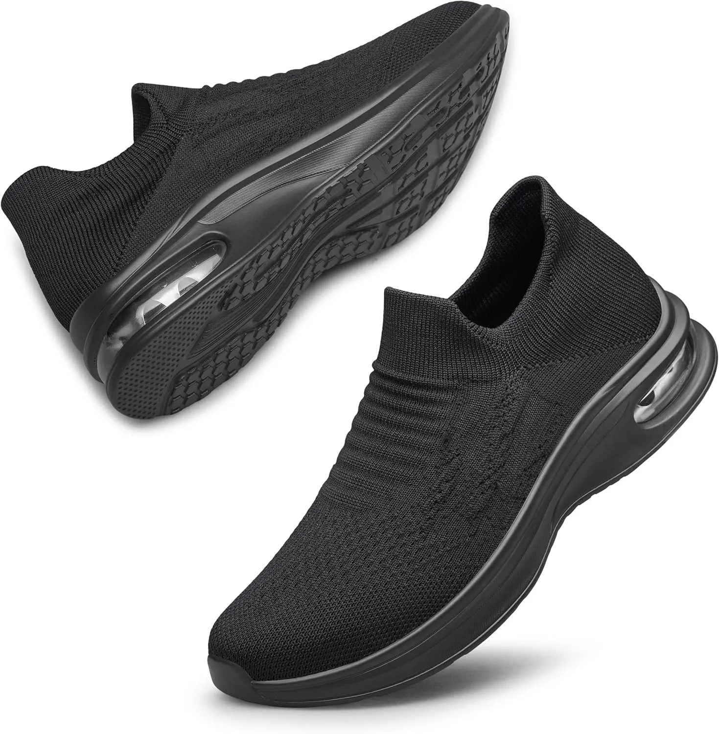 Vidbiv Slip on Shoes for Men, Casual Walking Lightweight Loafers, Breathable Men’s Shoes, Comfortable Hands Free Slip-on Shoes for Work, Traveling