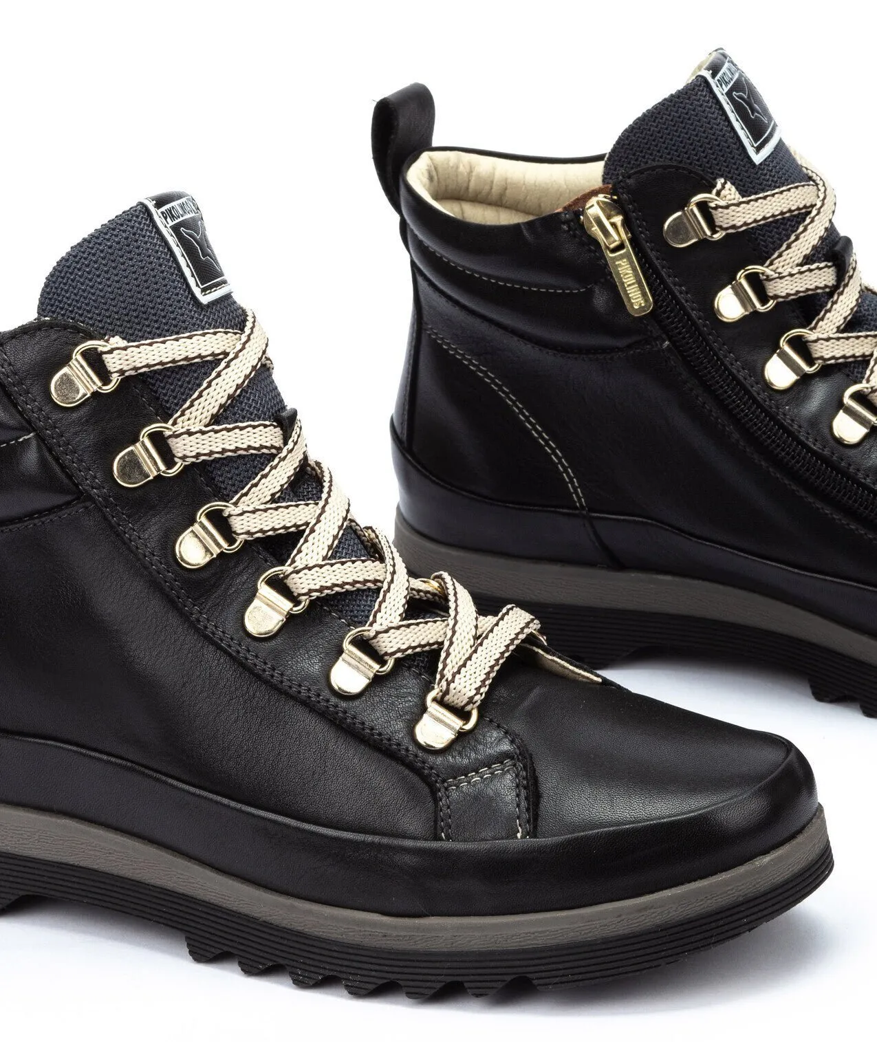 'Vigo' women's lace-zip boot - Black
