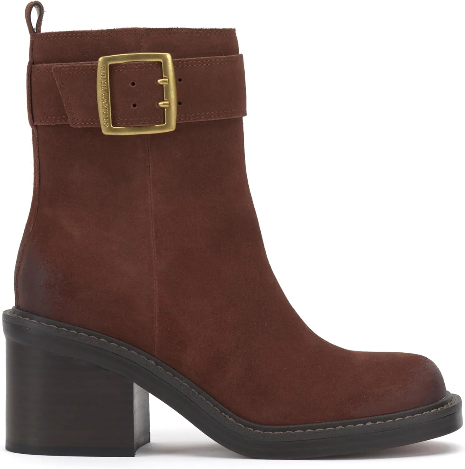 Vince Camuto Women's Bembonie Stacked Heel Bootie Ankle Boot