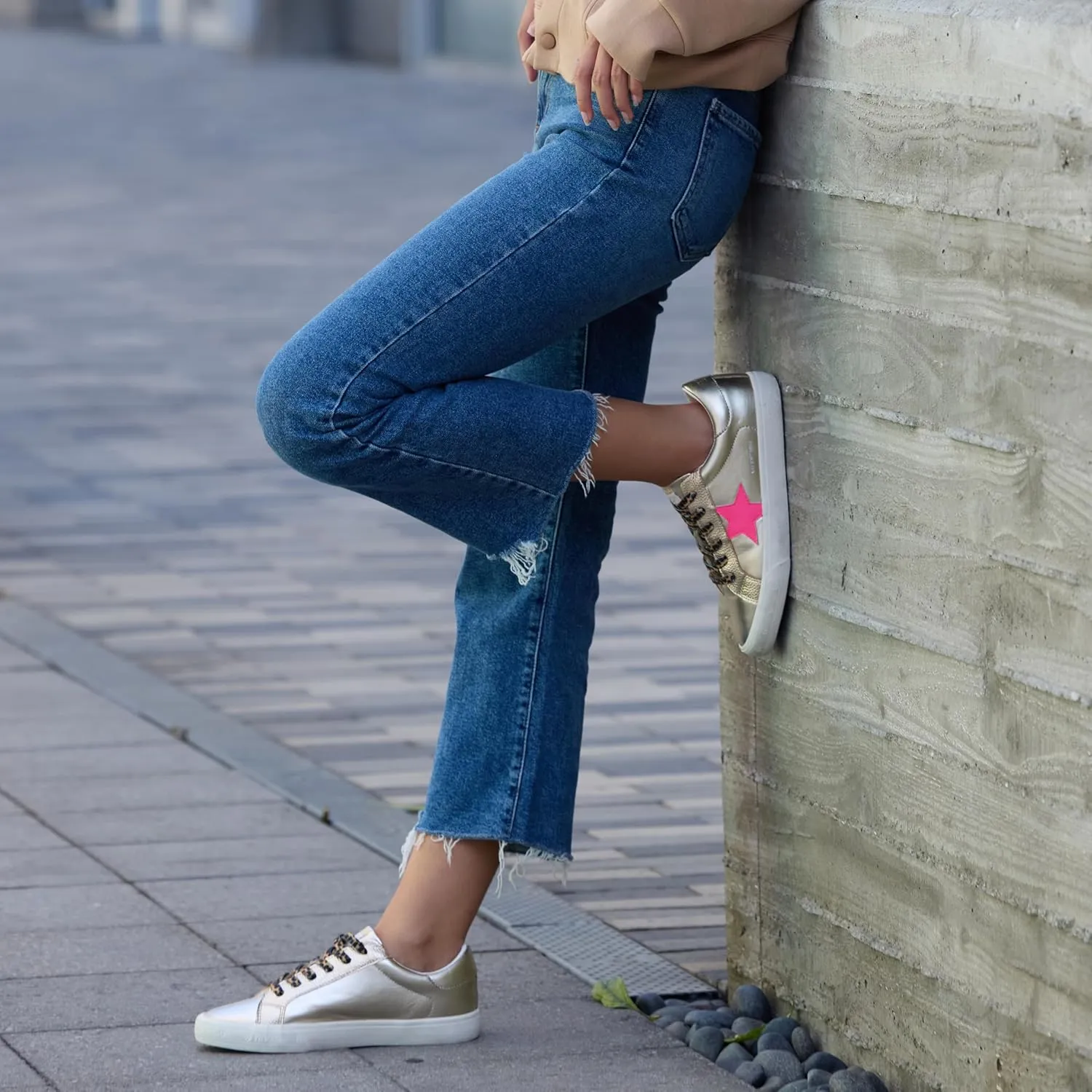 Vintage Havana Grande Women’s Fashion Sneakers | Star Tennis Shoes Womens | Low Top Slip On | Walking Comfortable Casual