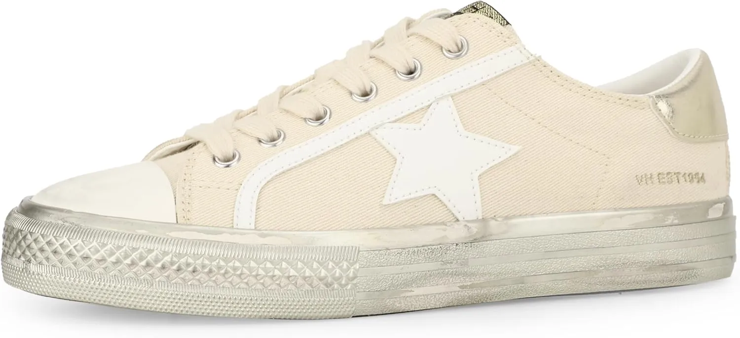 Vintage Havana Women’s Alive Fashion Sneakers | Casual Lace up Shoes | Low Top | Comfortable Walking Shoes