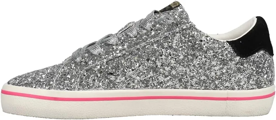 Vintage Havana Womens Flair Glitter Slip On Sneakers Shoes Casual - Pink