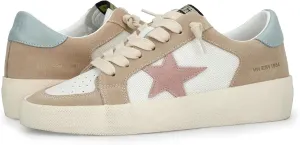 Vintage Havnaa Women's Reflex Sneaker, Taupe/Pink/Blue, 8