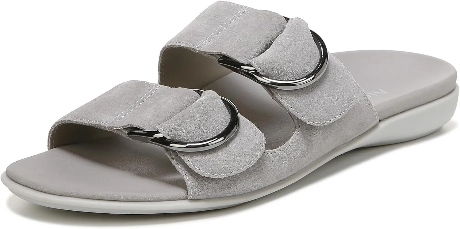 Vionic Women's Mirage Corlee Casual Slip On Slide Sandals- Supportive Ladies Sandals That Include Three-Zone Comfort with Orthotic Insole Arch Support, Sandals for Women